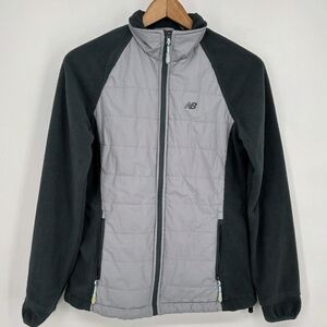 New Balance Full-Zip Hybrid Fleece and Quilted Jacket
